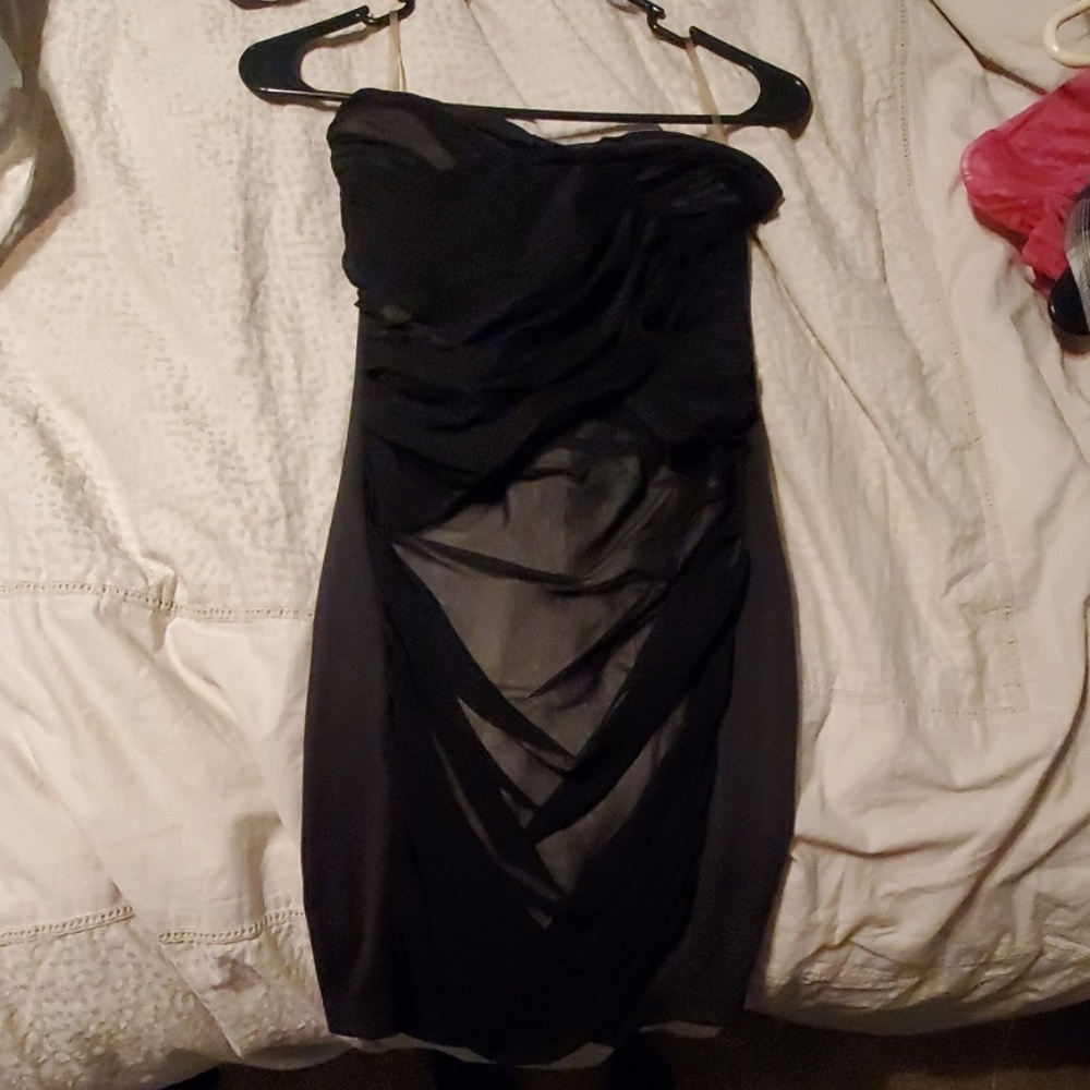 Blvd strapless dress